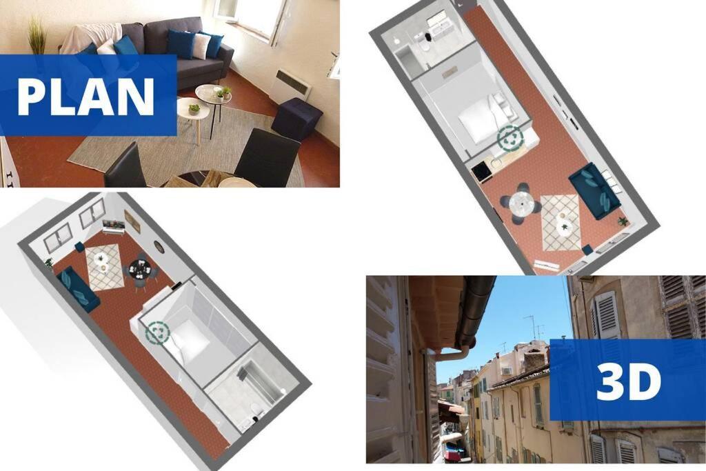 Le Jos - 2Min Palais-100M Mer-Verriere Cote D'Azur Appartement Cannes Buitenkant foto